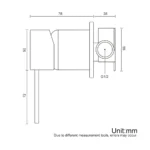 Bathroom Mixer Sink Tap Basin Faucet Vanity Water Tapware - Image 3