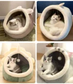 Deep Sleep Cat Bed Cartoon Pet Bed Foldable Removable Washable Pet Sleeping Bed for Small Dog Mat Bag Cave Cats Bed - Image 6