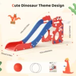 Dinosaur Shape Multifunctional Toddler Slide Indoor - Image 3