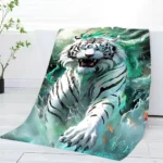 3D White Tiger Towel Home Bath T - Image 4
