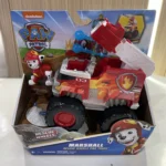 Original Paw Patrol Boomer Roxi Rescue Wheels BIG WHEELED TOY TRUCK with Collectible Action Figure Kids Toys for Boys & Girls - Image 4