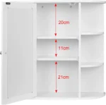 Bathroom cabinet with mirror - Image 4