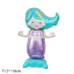 Big Standing Mermaid Balloon under the sea Mermaid Party - Image 2