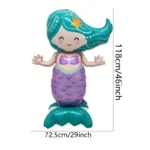 Big Standing Mermaid Balloon under the sea Mermaid Party - Image 3