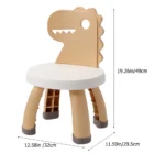 Cartoon Dinosaur Learning Chair Lightweight PP PVC Material - Image 5