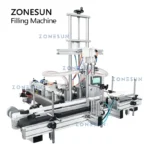 ZONESUN ZS-DTYT2 Automatic Liquid Paste Filling Machine with Pneumatic Cylinder for Shampoo Honey Cream Bottle Packaging - Image 2