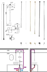 Water Drop Ceiling Mounted Bathroom - Image 6