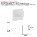 White Wall Hook Adhesive Towel Holder No Drill Bathroom Hanging Robe Coat Rack Door Clothes Hanger Kitchen Organizer Accessories - Image 6