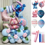 50pcs Lilo & Stitch Party Balloons Stitch Aluminum - Image 3