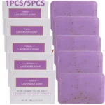 1Pcs/5Pcs Lavender Soap, Exfoliating Cream Granule Essential Oil