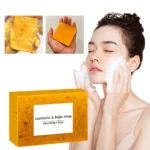 100g Turmeric Hand Made Soap, Lemon Kojic Acid Soap - Image 2