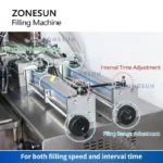 ZONESUN ZS-DTYT2 Automatic Liquid Paste Filling Machine with Pneumatic Cylinder for Shampoo Honey Cream Bottle Packaging - Image 5