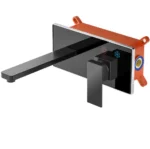 Mirror Matte Black White Bathroom - Image 4