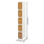 5 Tiers Free Standing Narrow Bathroom Organizer Storage - Image 6