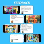 Custom Sizes &Logo Printing Stars Bounce House Party - Image 3