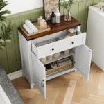 Bathroom Cabinets with Drawers and Adjustable Shelves - Image 5