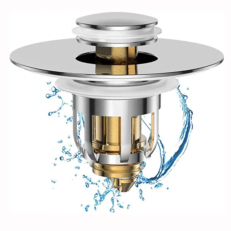 kf-Sc7106194643744518506f3192d58d588w Universal Bathroom Sink Stopper Filter Kitchen Accessories Anti Clogging Basin Pop-up - Image 1