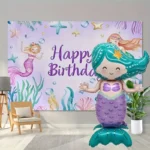 Big Standing Mermaid Balloon under the sea Mermaid Party - Image 4