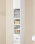 bathroom high wardrobe with 5 compartments - Image 3