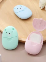 50Pcs Portable Disposable Cleaning Soap Paper