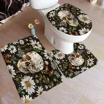 Cartoon Halloween Bath Mat Set - Image 4