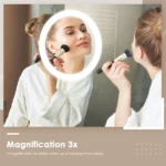 100x60 cm Bathroom Mirror,45W Anti-Fog, Lighting Time Display - Image 5