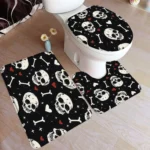 Cartoon Halloween Bath Mat Set - Image 2