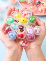 50pcs Capsule Dolls Blind Box Surprise Ball, Mini Round