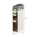Narrow Storage Cabinet Toilet Side Storage - Image 4