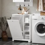 laundry wardrobe with fold-out bag - Image 4