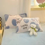Multi-gauge Cartoon Printed Plush Pillowcase, Rectangular Sleeping Pillowcase - Image 4