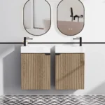 Modern Bathroom Cabinet Bathroom Vanity Sink Mirror Integrated Washing Table