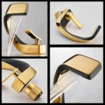 Bathroom Deck Mounted Basin Faucet Black Sink - Image 5