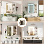 Anti-Fog LED Vanity Mirror Bathroom Furniture Cabinet - Image 3