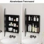 3-color Dimming/3-Layer Storage Space Bathroom Mirror - Image 3