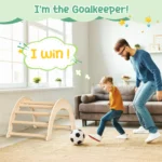 2PCS Kids Climbing Set Wooden Arch Montessori - Image 6