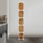5-Tier Narrow Bathroom Organizer Slim Tall - Image 3