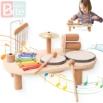 Baby Educational Toys Wooden Aeolian Bells Montessori Children's Musical Toys Xylophone Newborn Birthday Gifts Music Table Toys