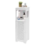 PVC Bathroom Cabinet 4 Levels, 2.5kg Load Capacity per Level, for Bathroom, Bedroom, Study, Living Room