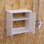 Bathroom Cabinet - Slat Doors, - Image 4