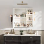 Anti-Fog LED Vanity Mirror Bathroom Furniture Cabinet - Image 4