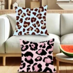 Classic leopard print Square cushions suitable for use in guesthouses bedrooms living rooms sofas and when traveling - Image 2