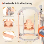 6-in-1 Swing Slide For Children Playground - Image 5