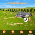 GPS Wireless Dog Fencing System - Electric dog fencing with GPS Electric Satellite Technology, Pet Fencing System Range 15~2000m - Image 2