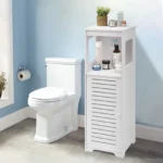PVC Bathroom Cabinet 4 Levels, 2.5kg Load Capacity per Level, for Bathroom, Bedroom, Study, Living Room - Image 2