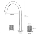 Brushed Gold Basin Faucet Hot And Cold Tap Bathroom - Image 3