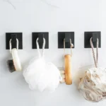 1-4Pcs Strong Adhesive Wall Hook Sticker Hanging Coat Rack - Image 3