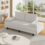 Sofa Bed 90/180x200 cm, with cushions and armrest pillows, double - Image 2
