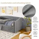 2-in-1 Sofa Bed DAY Beds 90/180x200 cm Folding Sofa Bed - Image 5