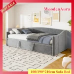 2-in-1 Sofa Bed DAY Beds 90/180x200 cm Folding Sofa Bed - Image 2